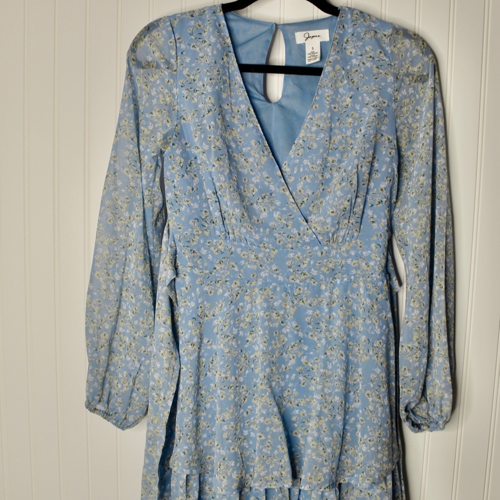 Baby Blue Flowy Spring Dress